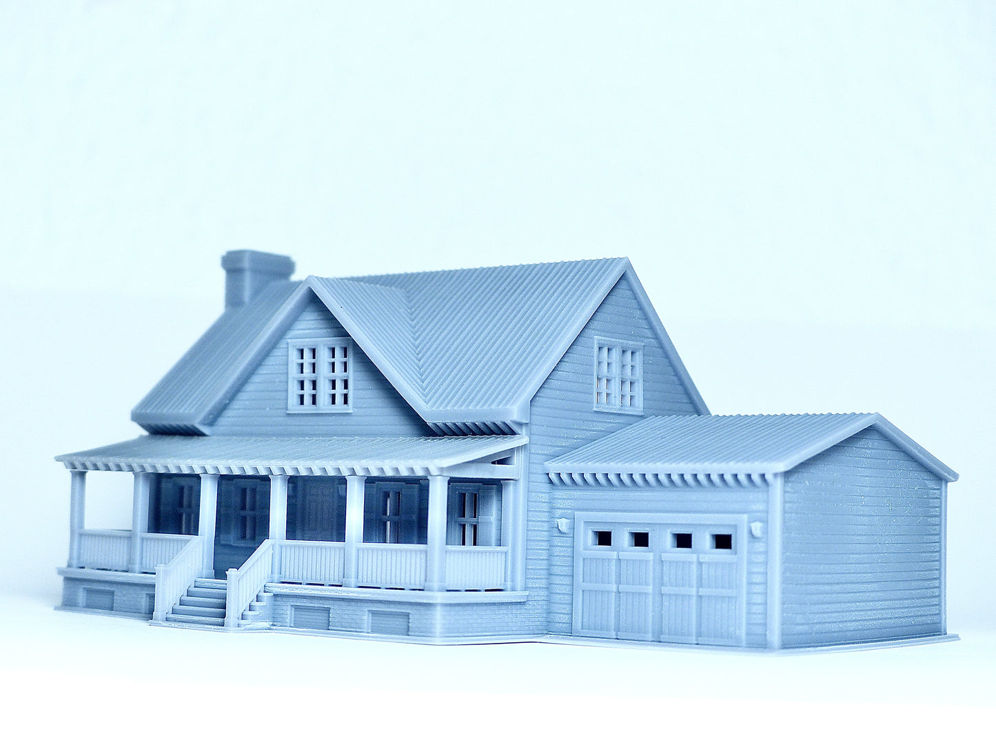 N scale Cottage house with garage - 1:160 for Diorama modeling kit - Building#29C