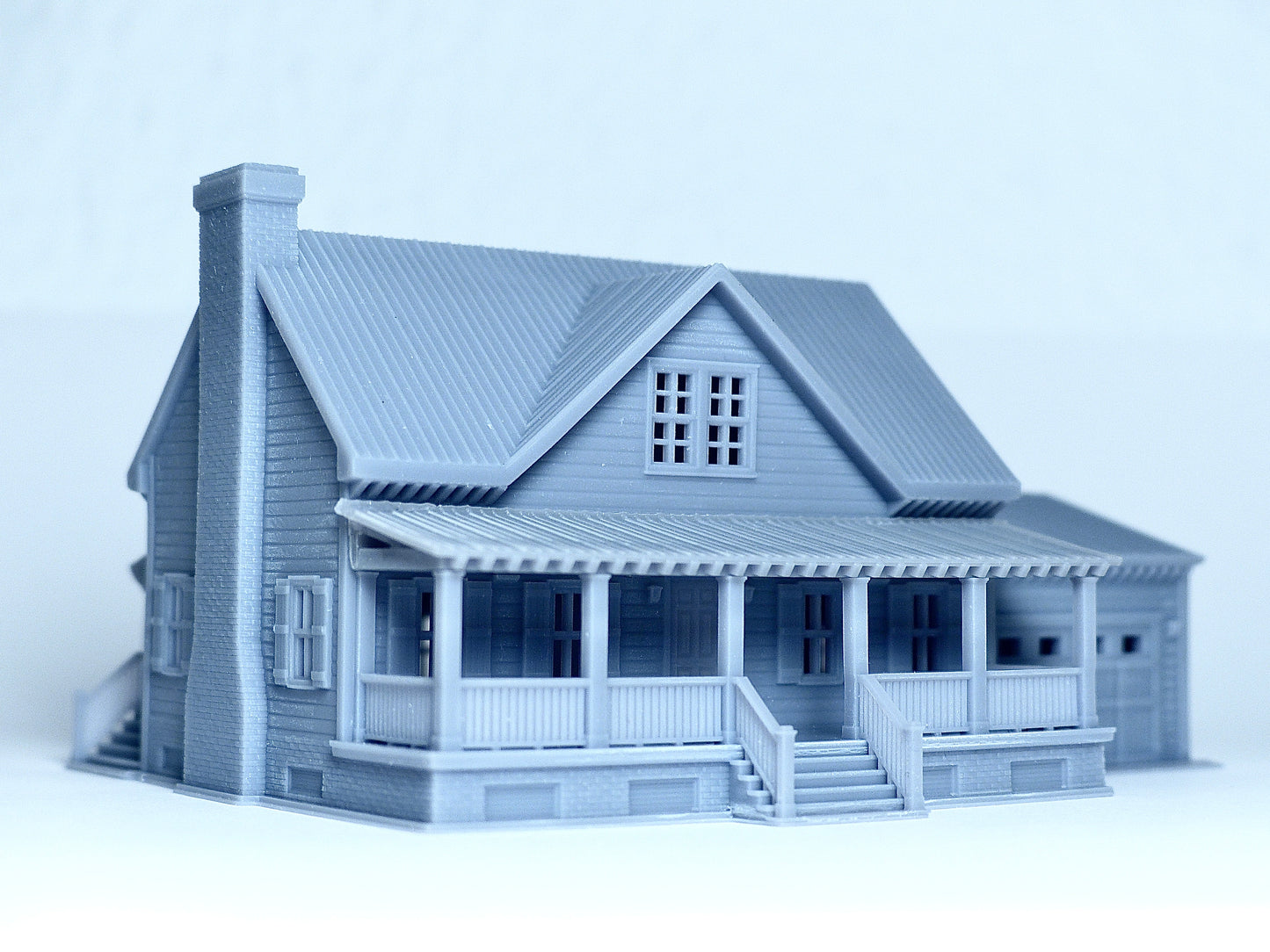 N scale Cottage house with garage - 1:160 for Diorama modeling kit - Building#29C