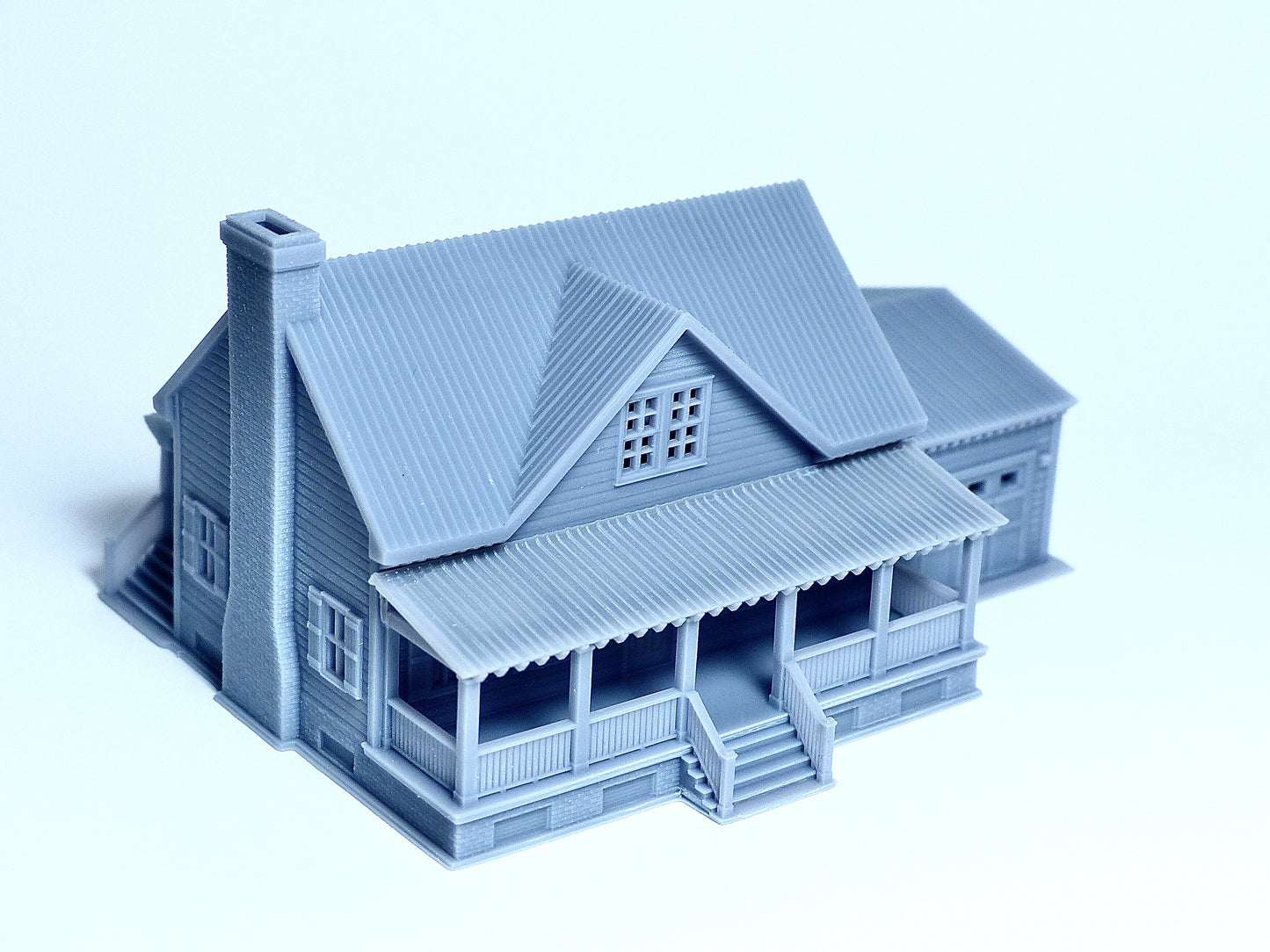 N scale Cottage house with garage - 1:160 for Diorama modeling kit - Building#29C