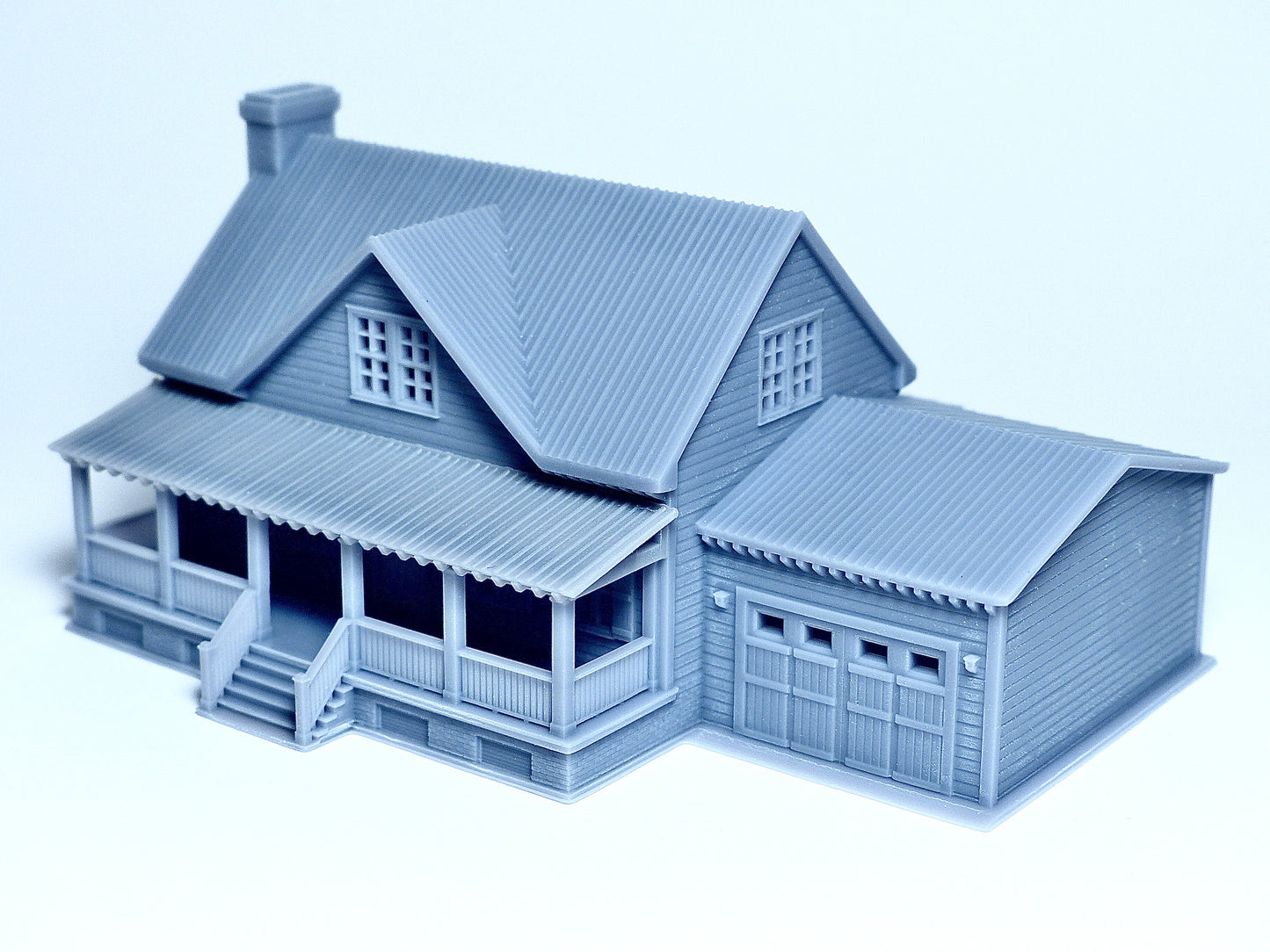 N scale Cottage house with garage - 1:160 for Diorama modeling kit - Building#29C