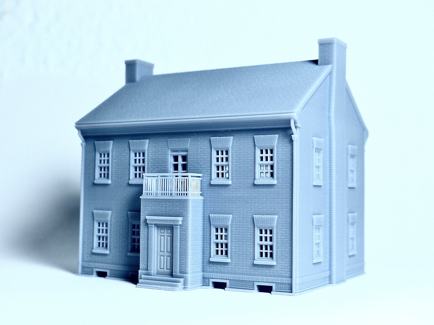 N scale British style brick house - 1:160 for Diorama modeling kit - Building#11B