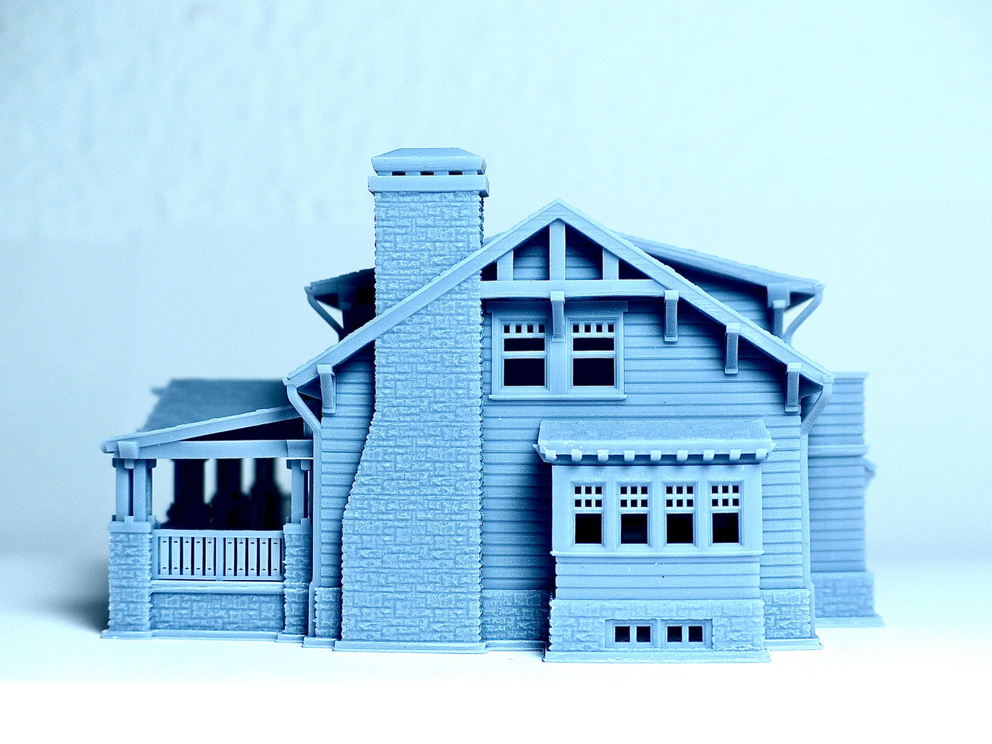 N scale Craftsman style big Chalet - 1:160 for Diorama modeling kit - Building#27G