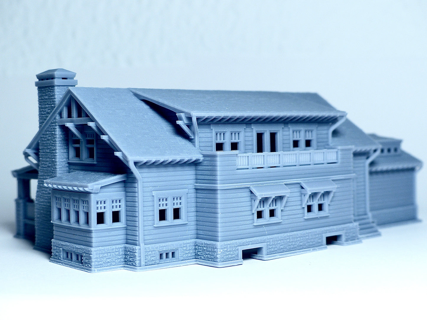 N scale Craftsman style big Chalet - 1:160 for Diorama modeling kit - Building#27G