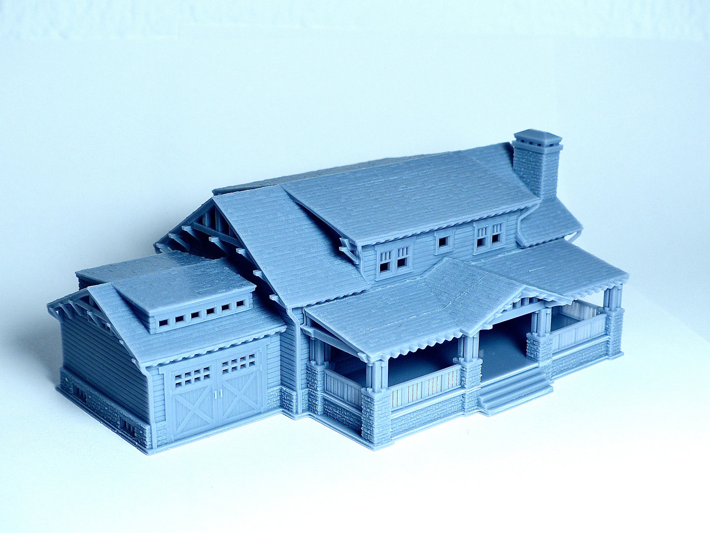 N scale Craftsman style big Chalet - 1:160 for Diorama modeling kit - Building#27G