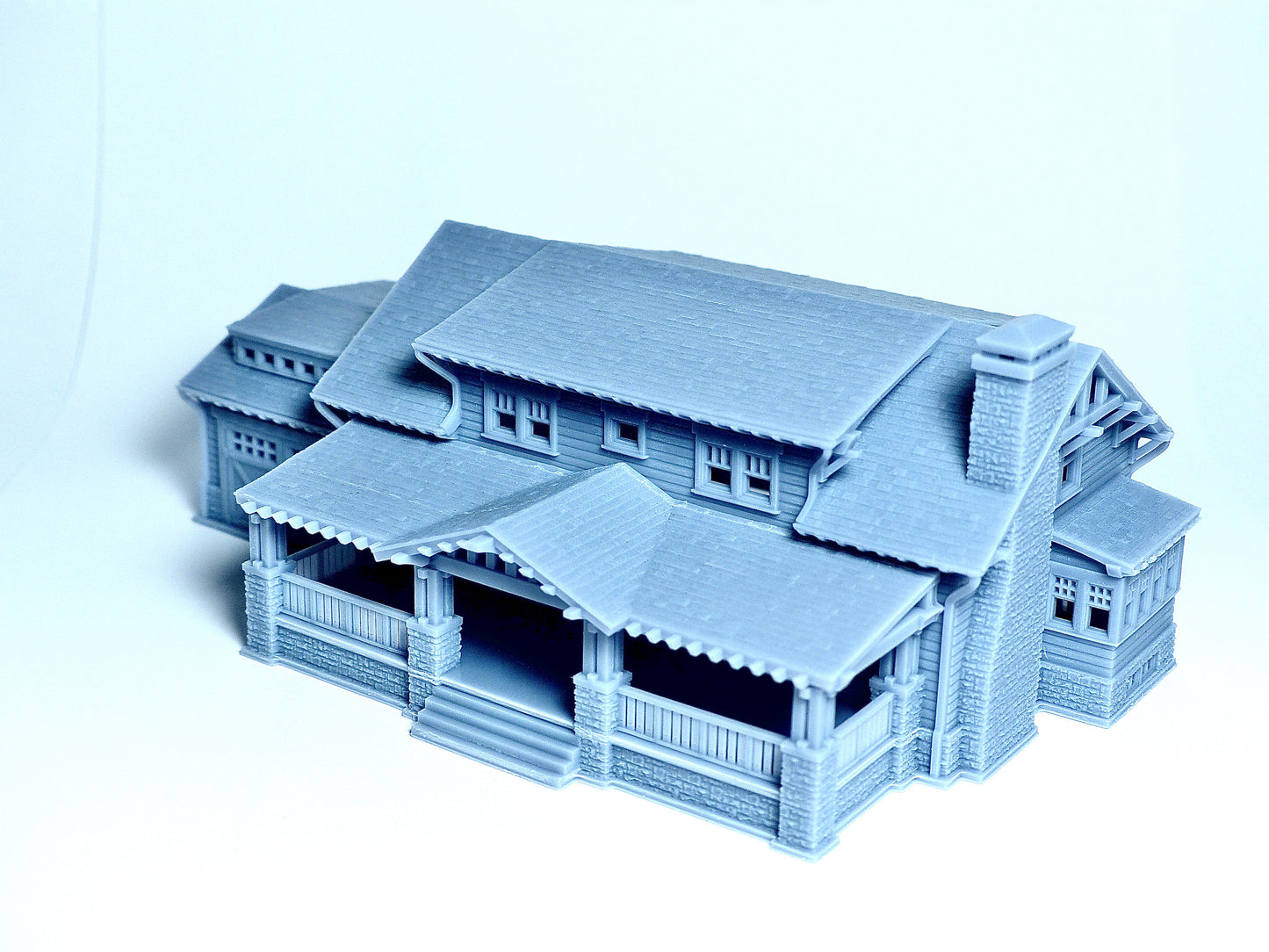 N scale Craftsman style big Chalet - 1:160 for Diorama modeling kit - Building#27G