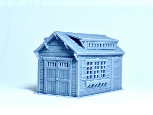 N scale Garden Shed Craftsman style - 1:160 for Diorama modeling kit - Building#27H