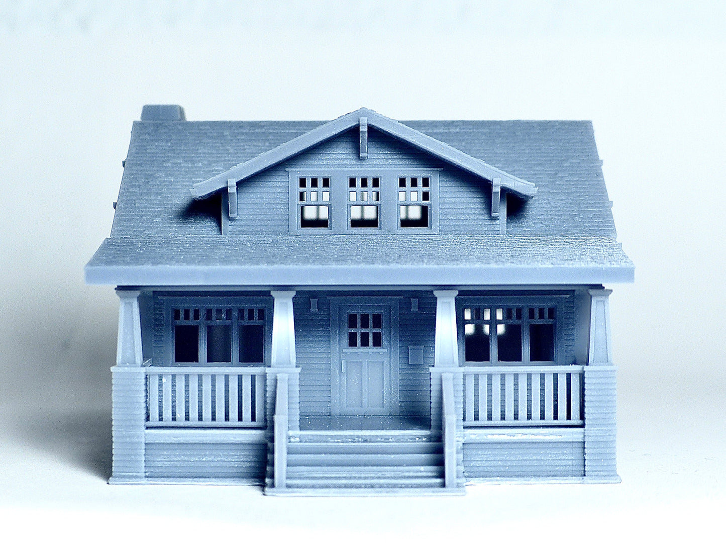 N scale Craftsman style bungalow - 1:160 for Diorama modeling kit - Building#27I
