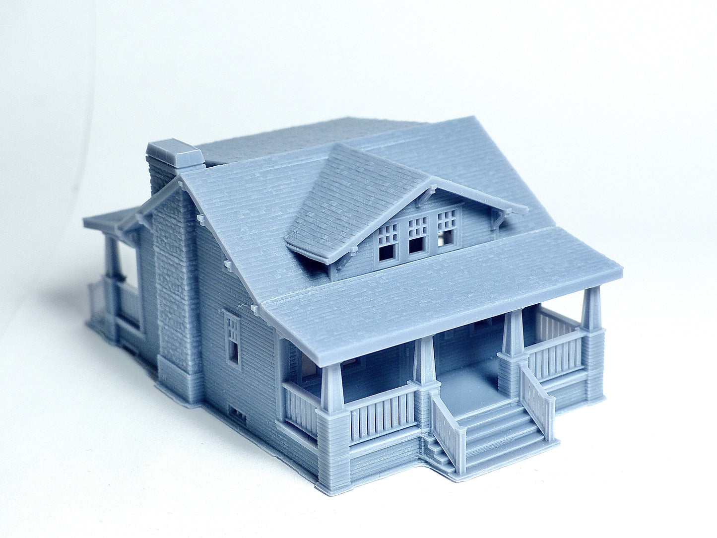 N scale Craftsman style bungalow - 1:160 for Diorama modeling kit - Building#27I