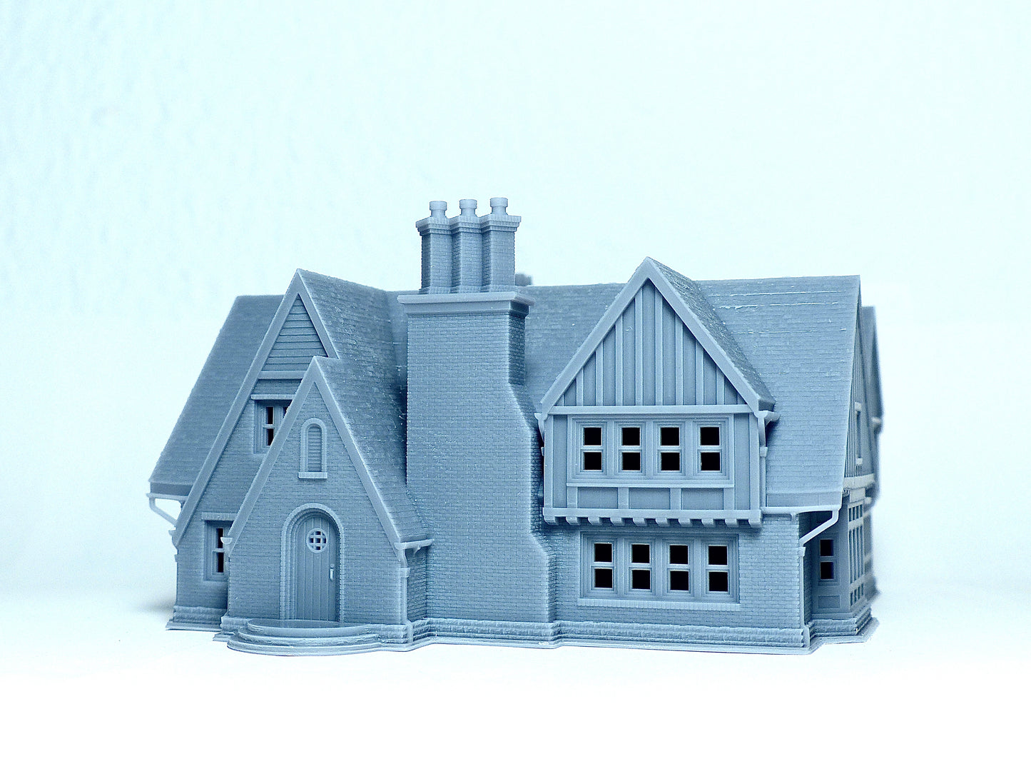 N scale Tudor Style brick house - 1:160 for Diorama modeling kit - Building#30C