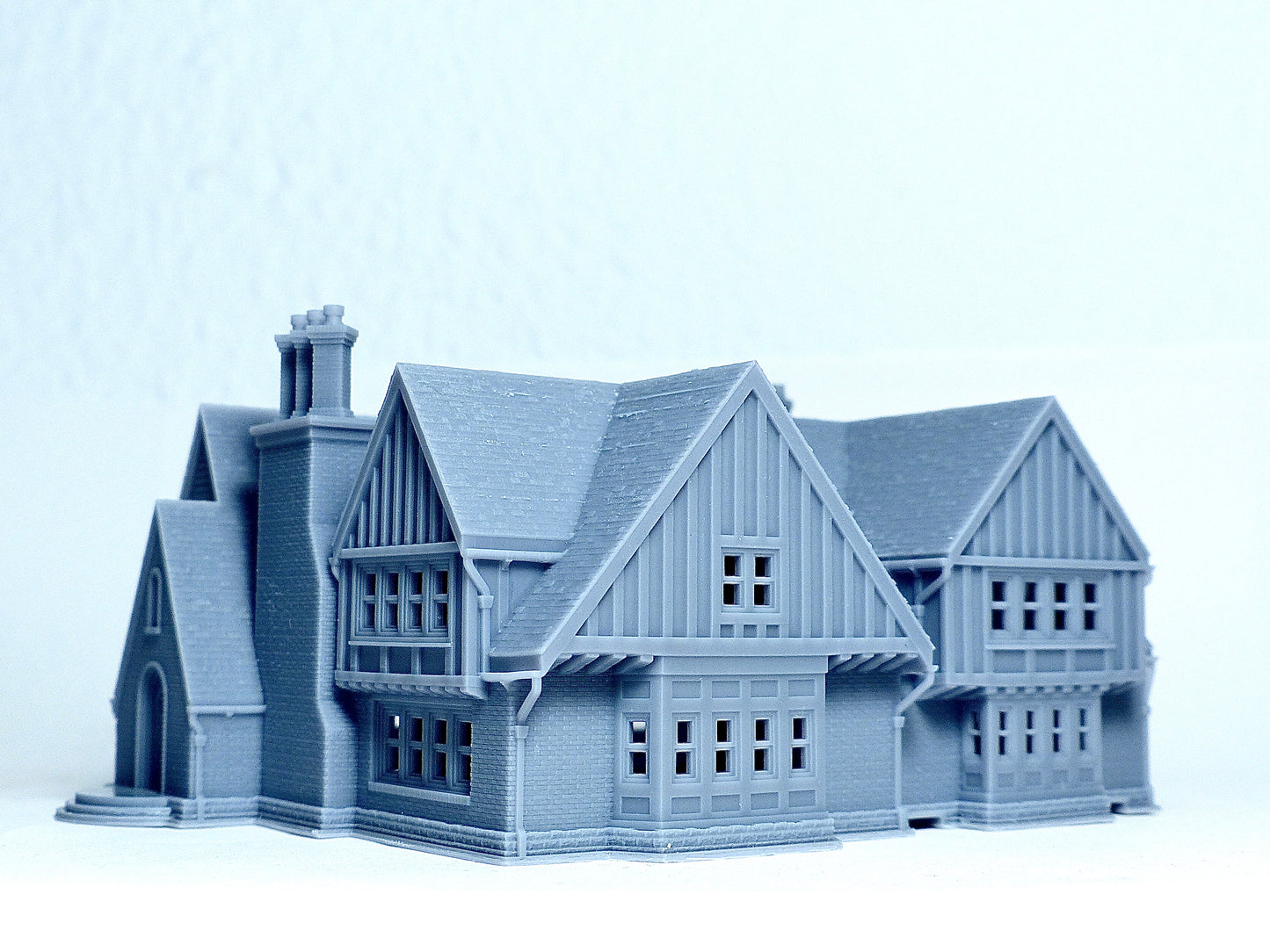 N scale Tudor Style brick house - 1:160 for Diorama modeling kit - Building#30C