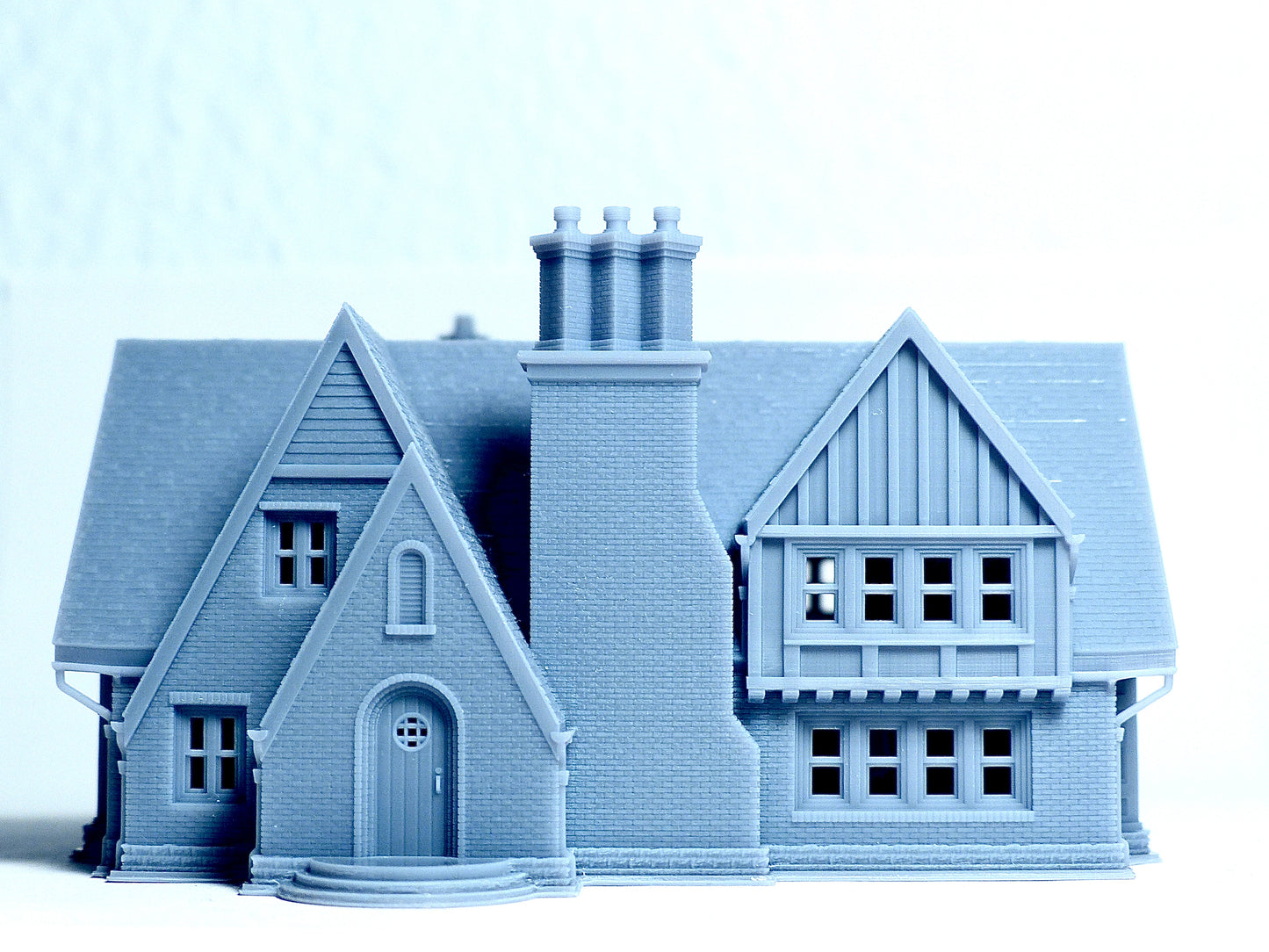 N scale Tudor Style brick house - 1:160 for Diorama modeling kit - Building#30C