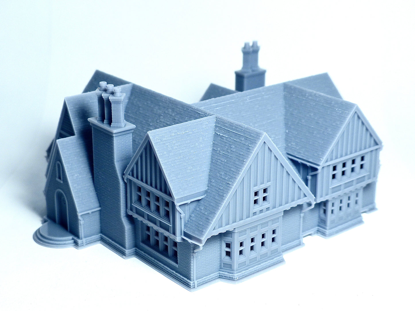 N scale Tudor Style brick house - 1:160 for Diorama modeling kit - Building#30C