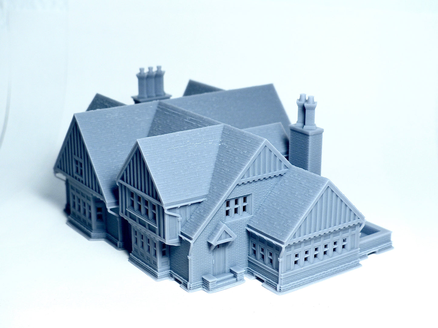 N scale Tudor Style brick house - 1:160 for Diorama modeling kit - Building#30C