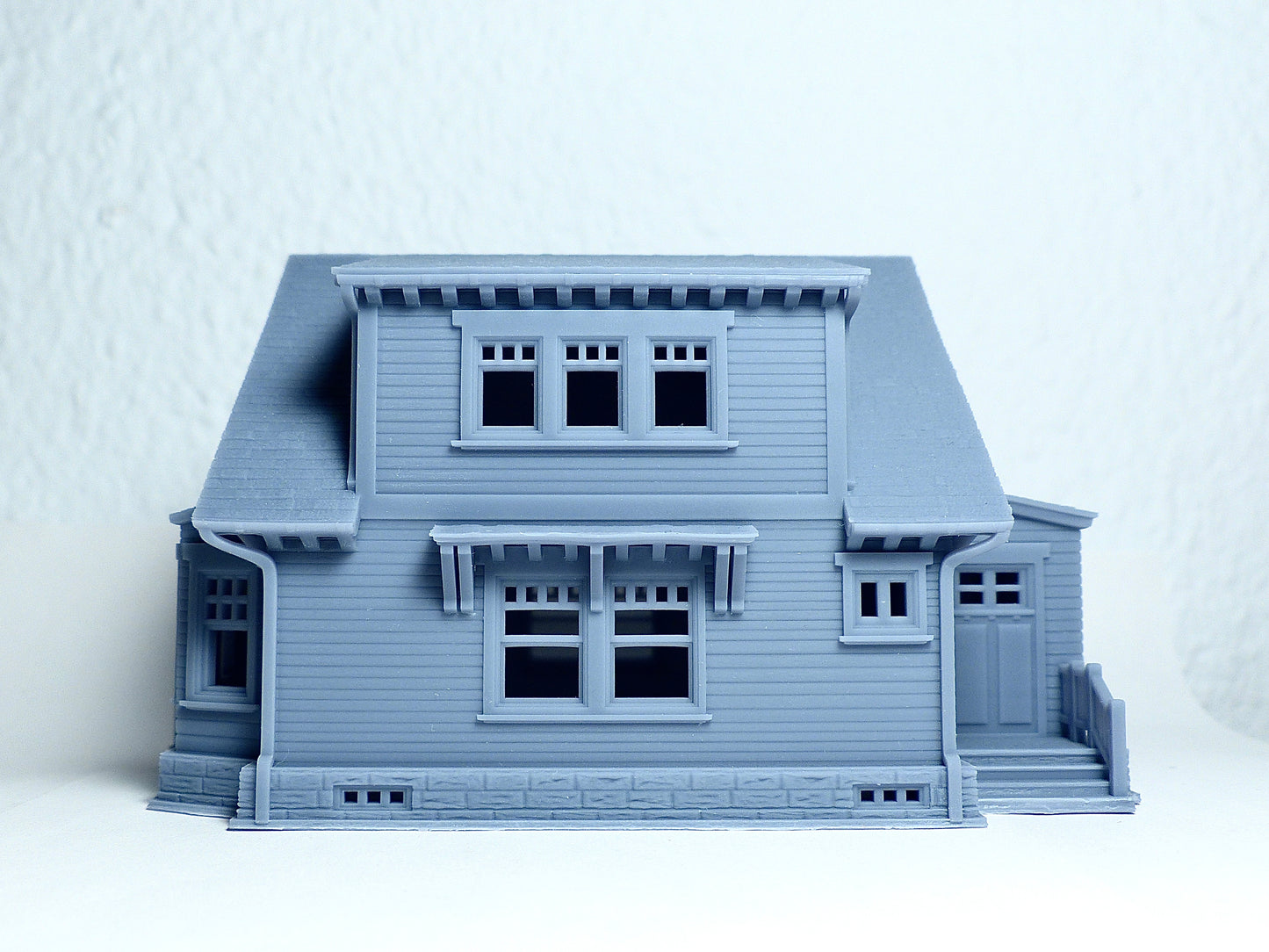 HO scale Craftsman Style house - 1:87 for Diorama modeling kit - Building#27B