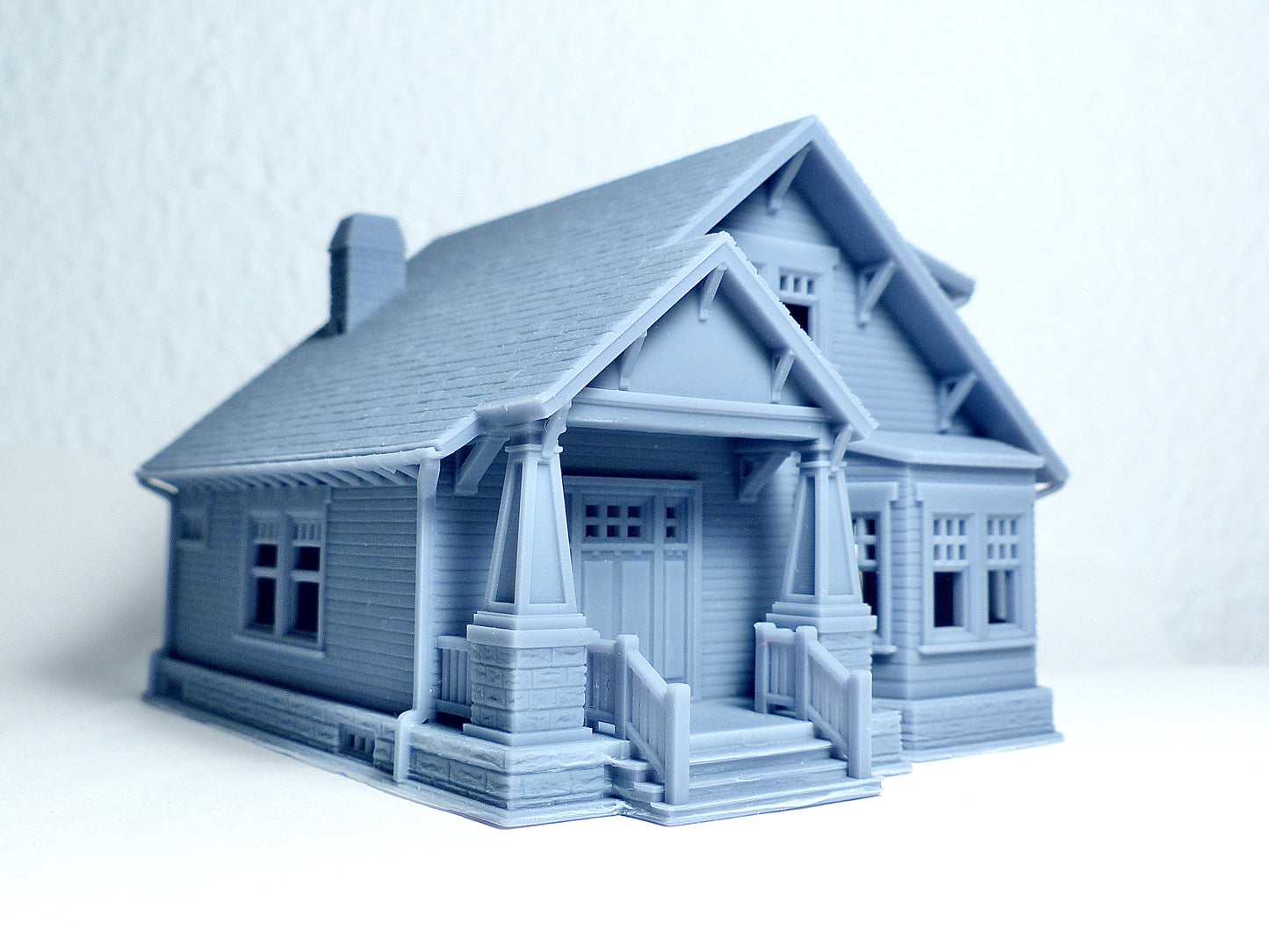 HO scale Craftsman Style house - 1:87 for Diorama modeling kit - Building#27B